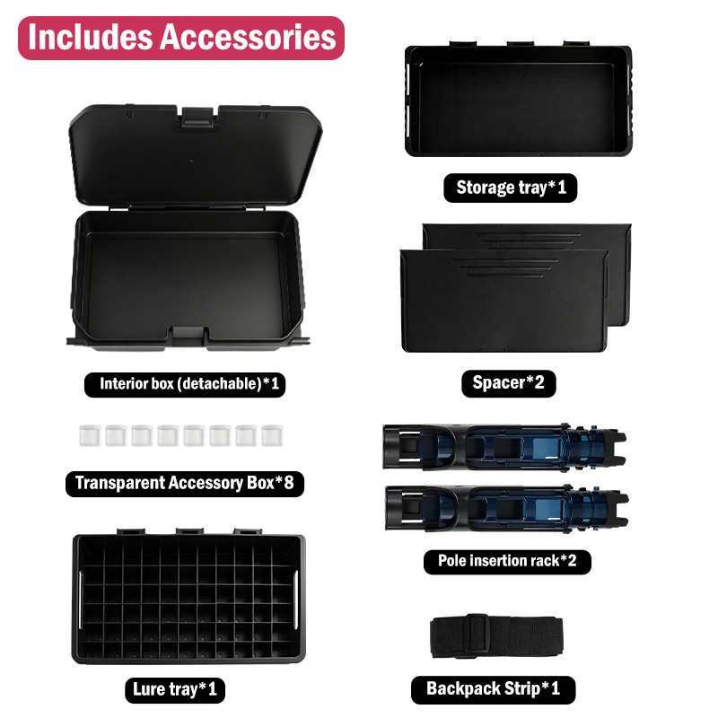 LEYDUN 2026 7000 32L Large Fis - огляд і ціна Fishing Kayak Crate